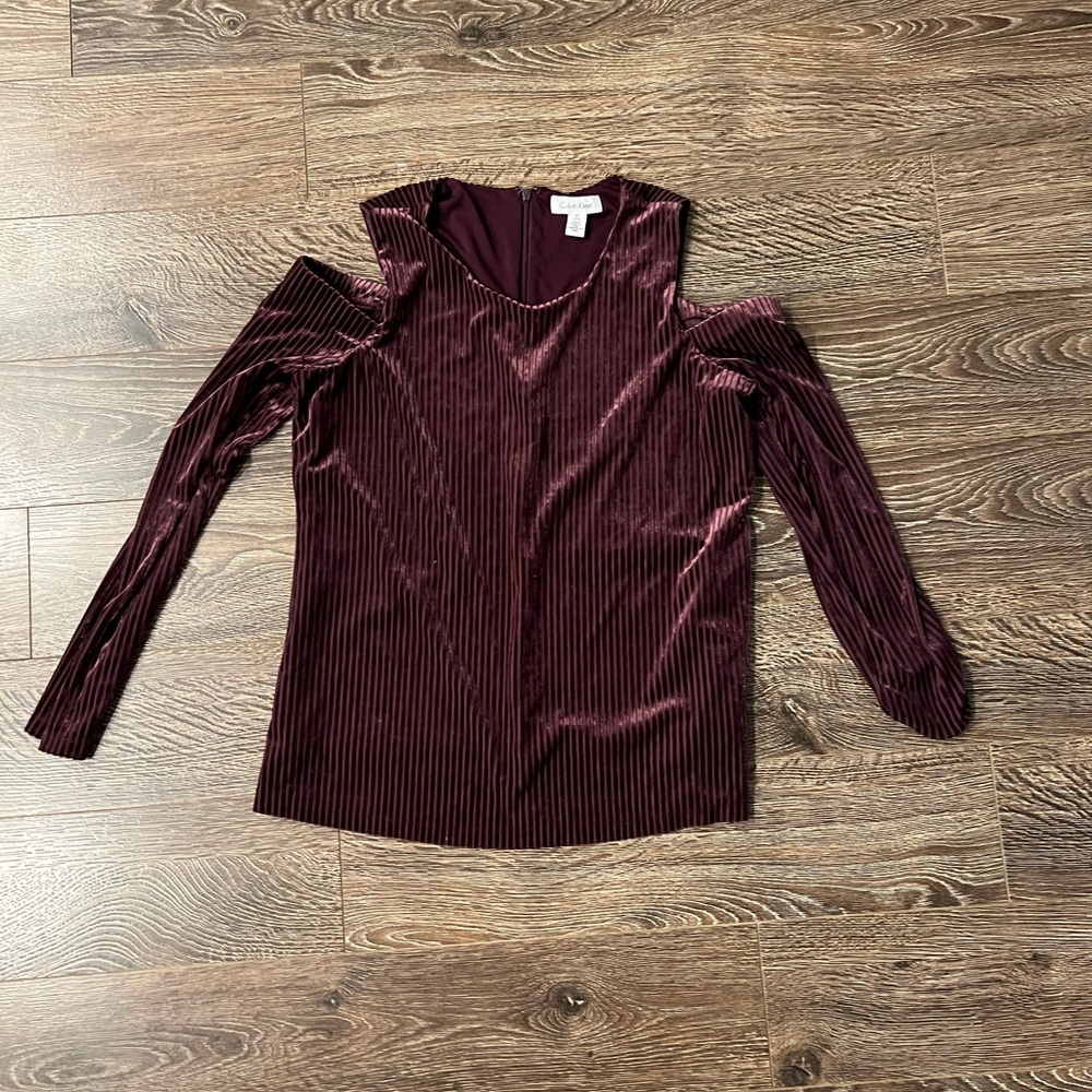 Calvin Klein Corduroy Long Sleeve Blouse
